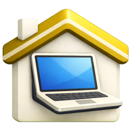 Icône télétravail